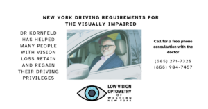 Dr. Kornfeld Explains the NY Driving Laws for the Visually Impaired